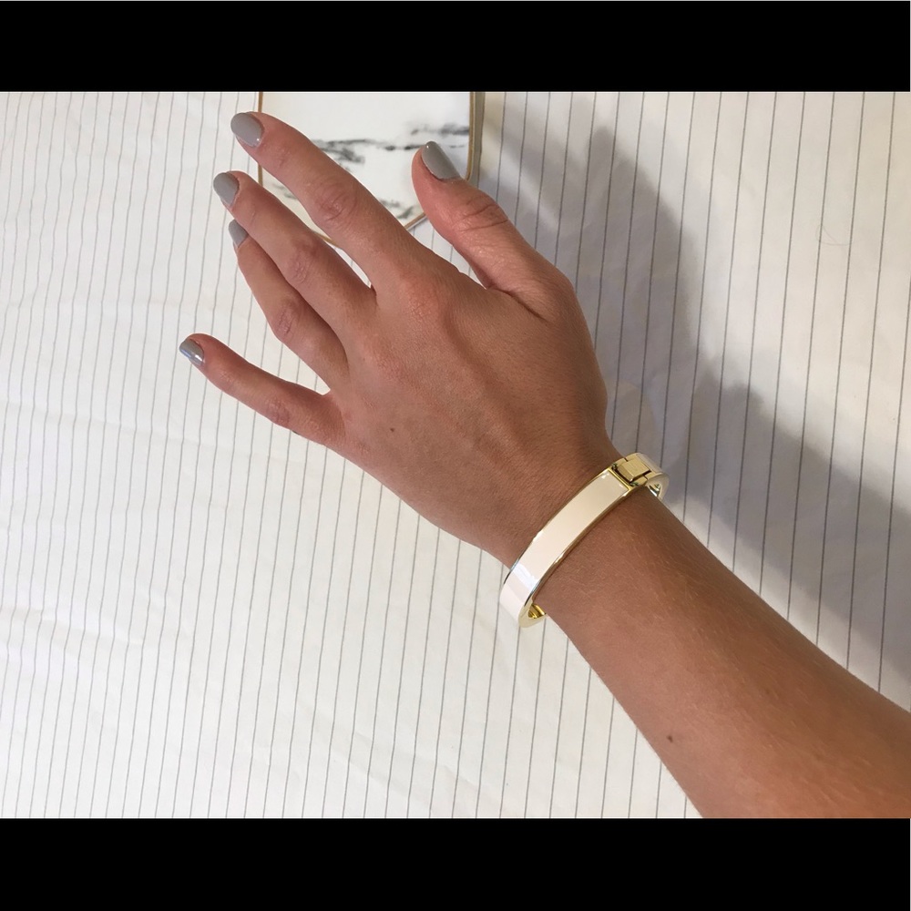 Pink enamel Jcrew bangle